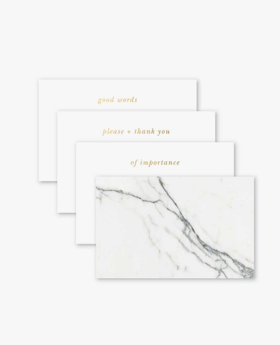 Conjunto de tarjetas de notas de acrílico "Quips and Queries"