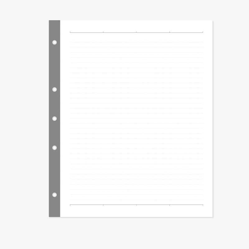 Papel de relleno con encuadernación