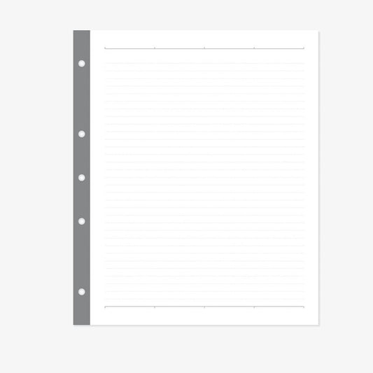 Papel de relleno con encuadernación