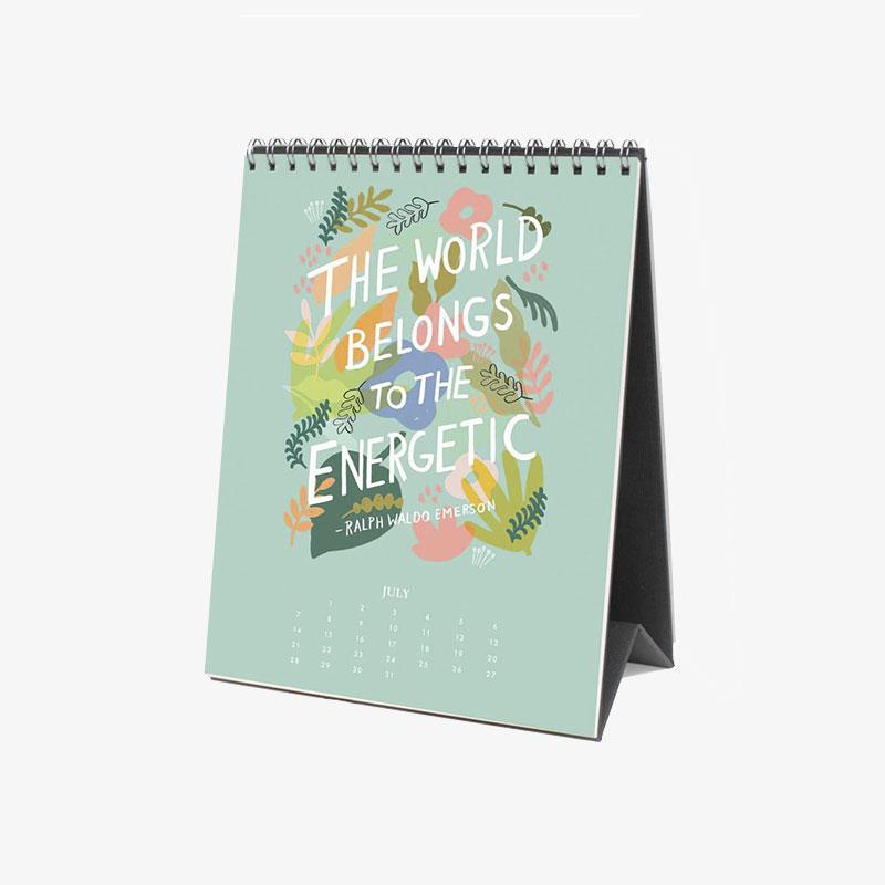 Calendario de escritorio de inspiración de 2019