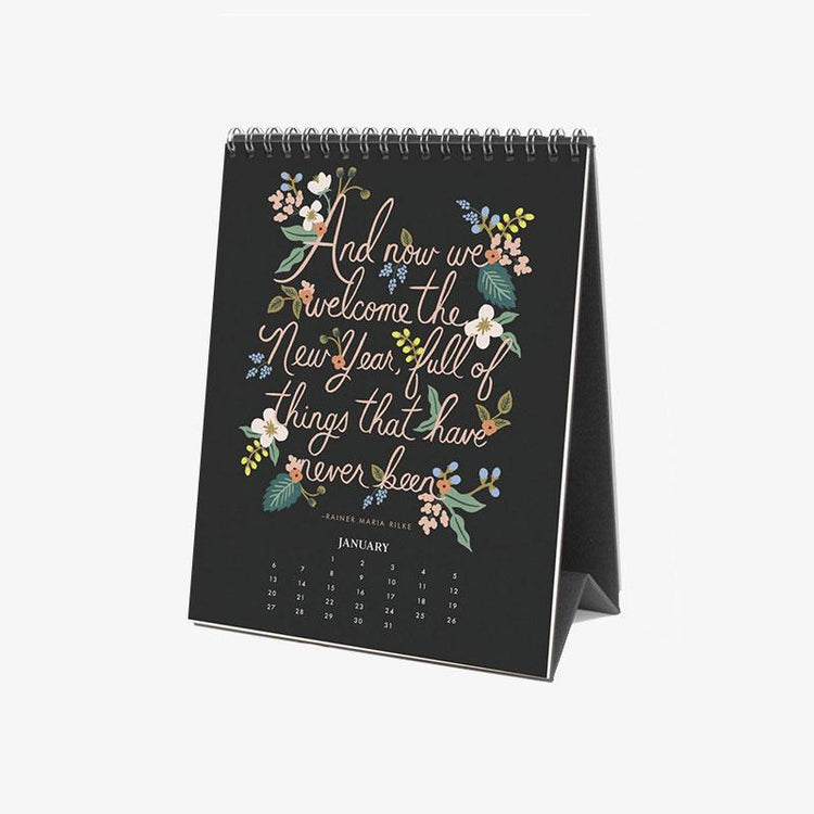 2019 Inspirational Quote Desk Calendar