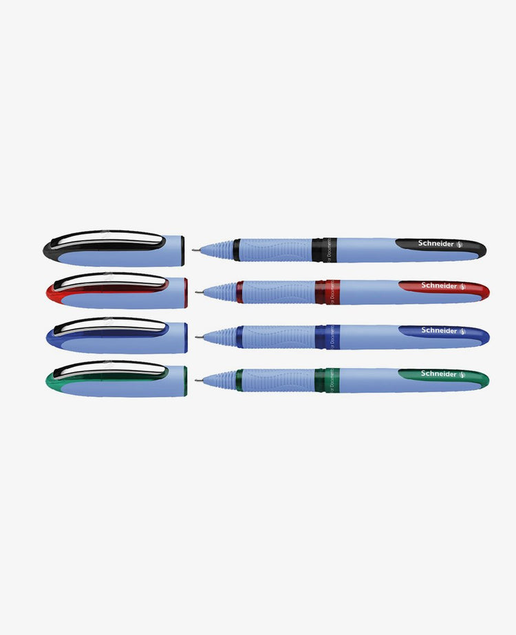 Schneider One Hybrid N Rollerball Pens Assorted Color 4-Pack