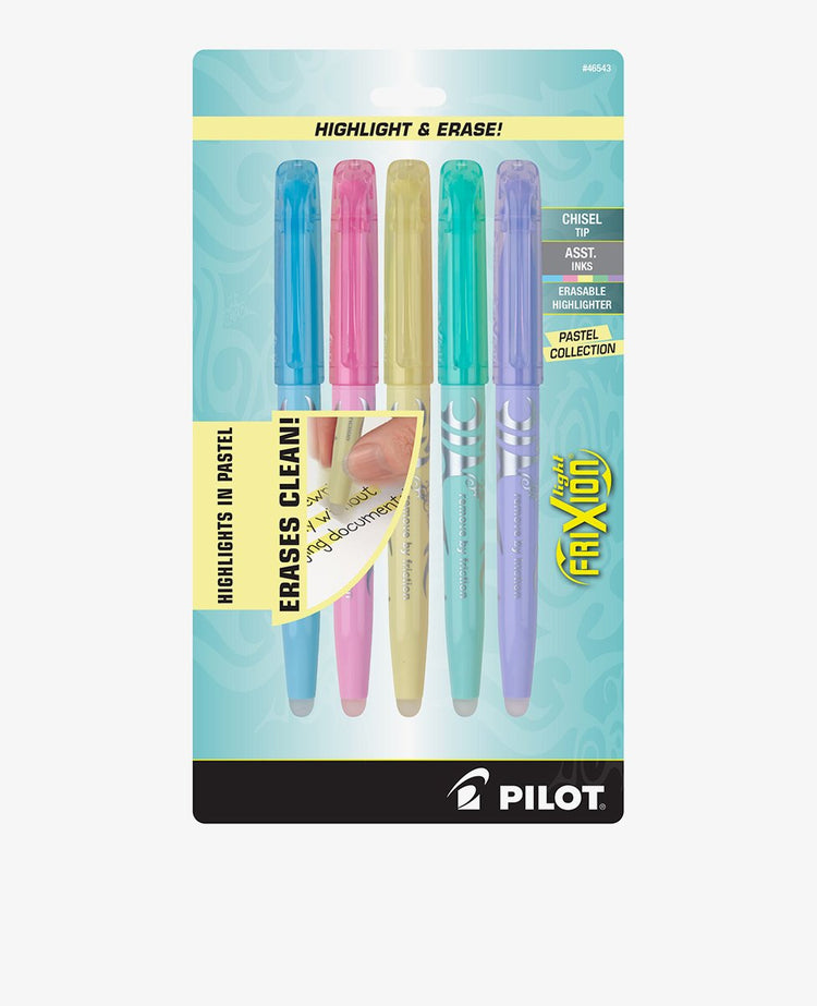 Pilot FriXion Erasable Highlighters - Assorted Color 5-pack