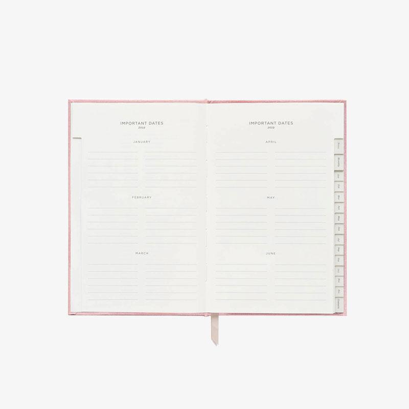 2019 Hardcover Rose Planner (por Rifle Paper Co.)