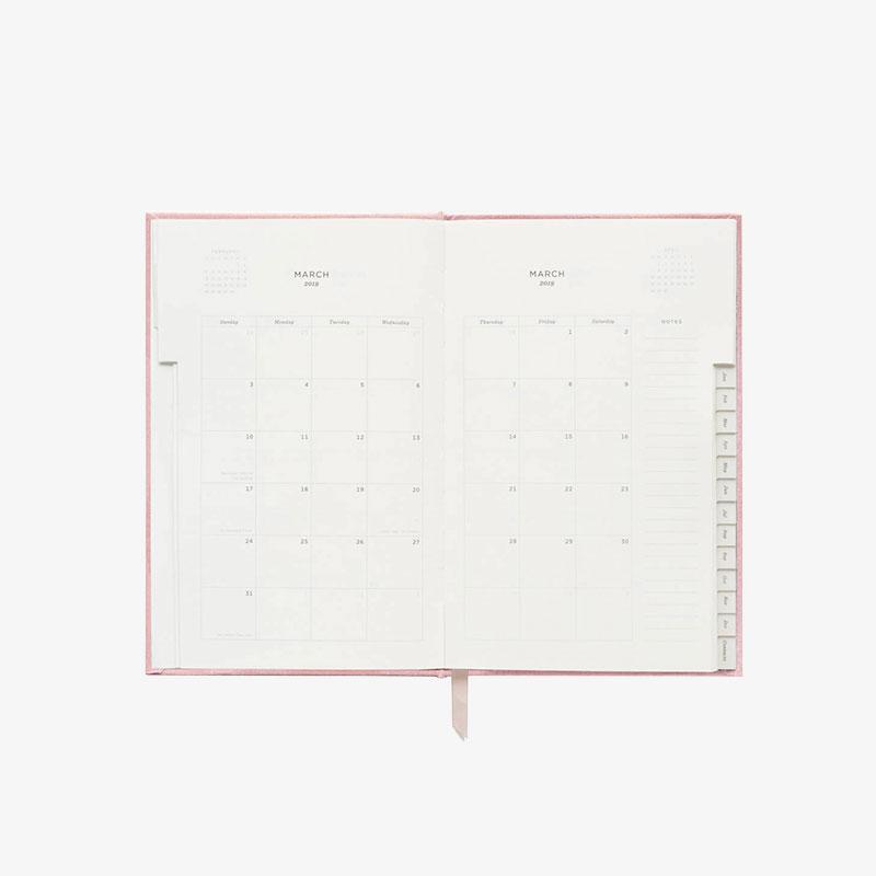 2019 Hardcover Rose Planner (por Rifle Paper Co.)