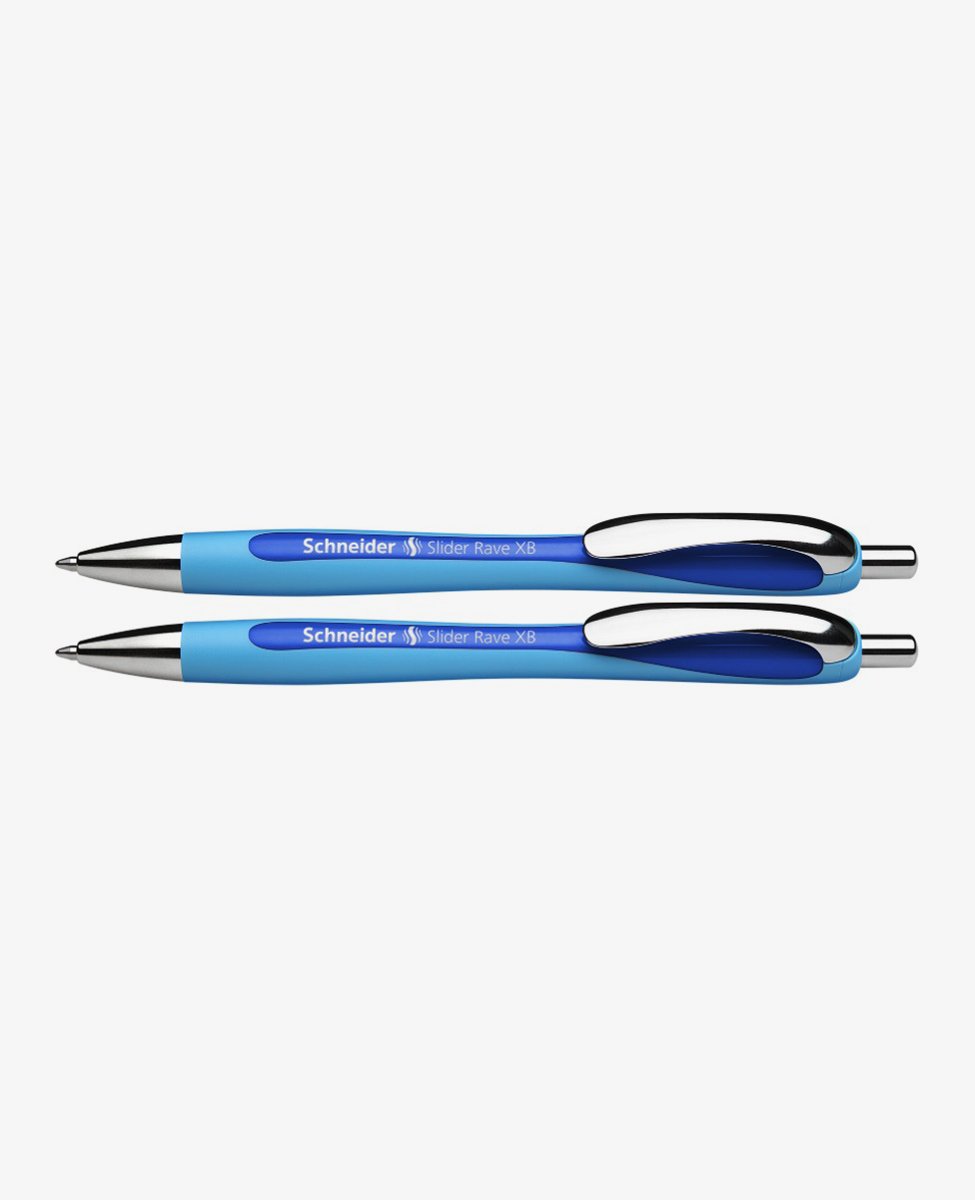 Schneider Slider Rave Retractable Ballpoint Pen 2-Pack