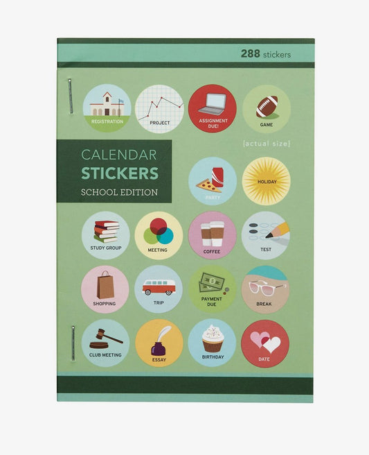 Pegatinas de calendario - Edición escolar