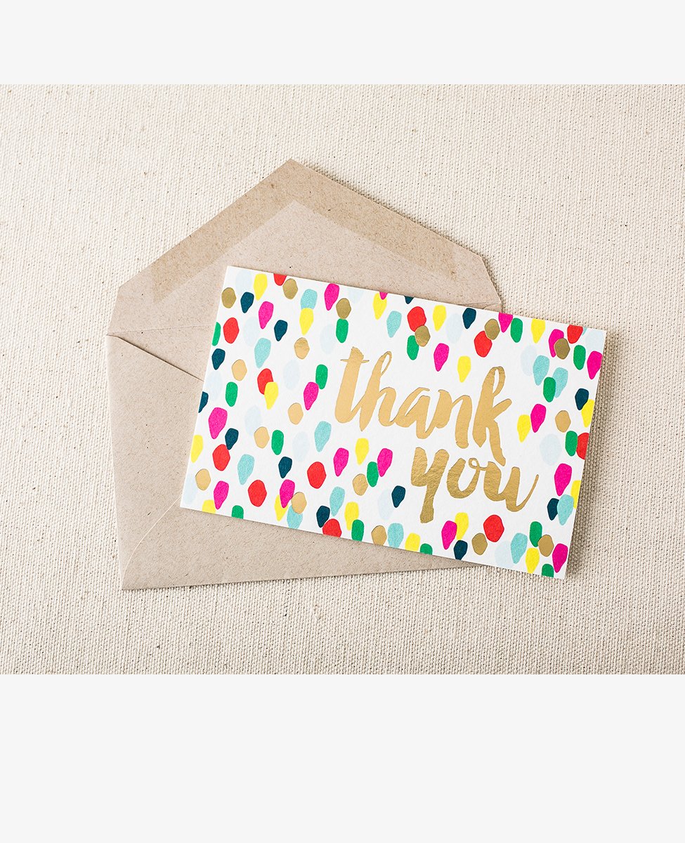 Confetti - Thank You Card Set