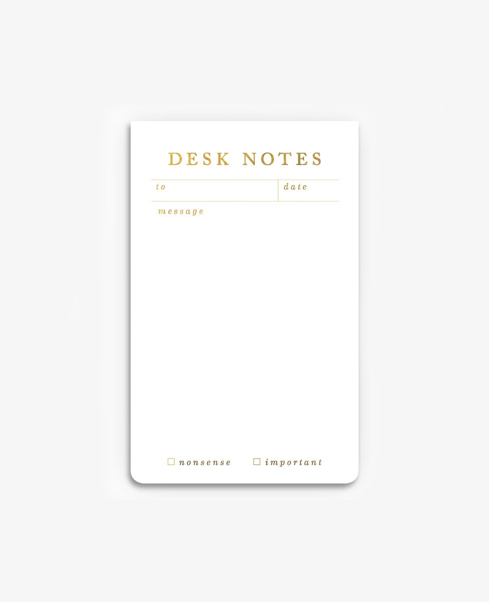 Desk Notes Notepad