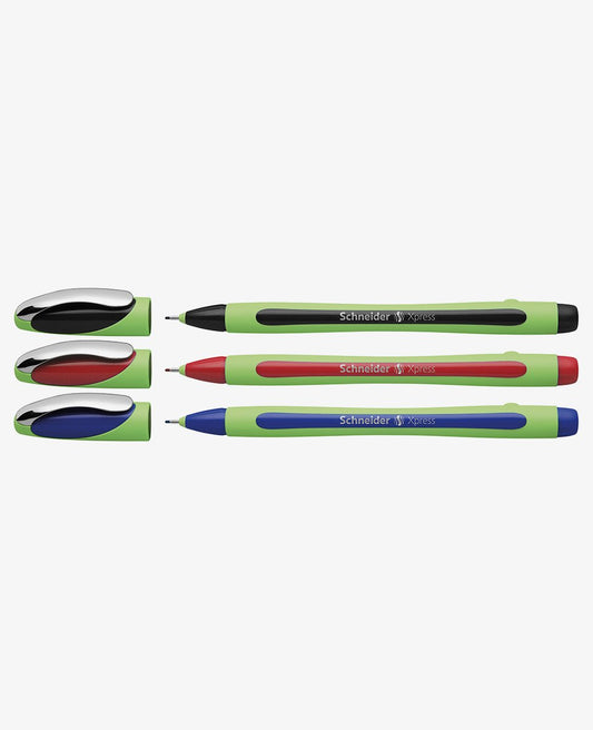 Schneider Fineliner Xpress Pens Assorted Color 3-Pack