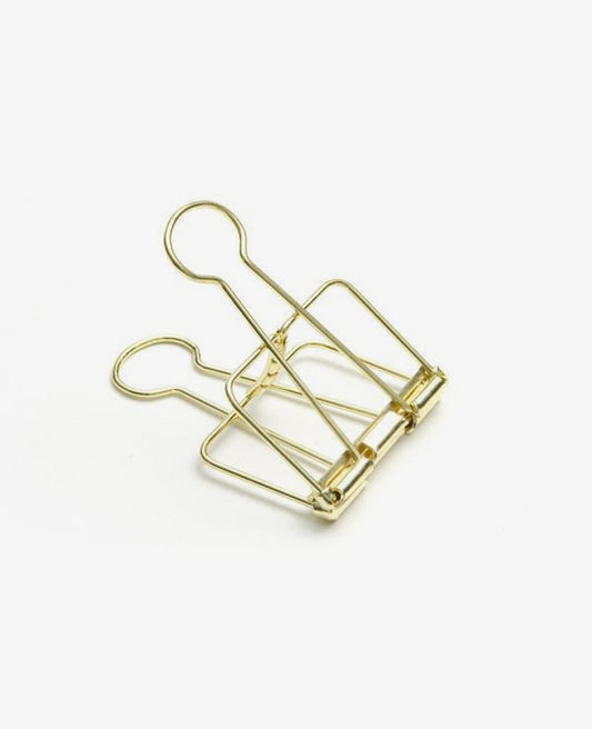 Clips de carpeta de oro