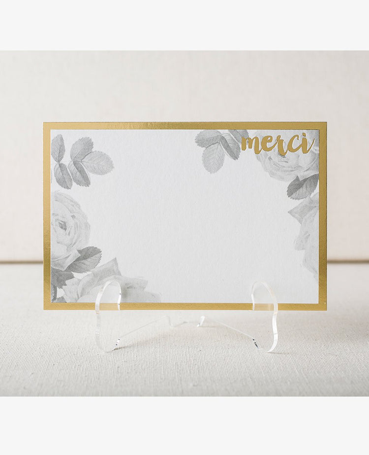 Merci Rose - Flat Thank You Card Set