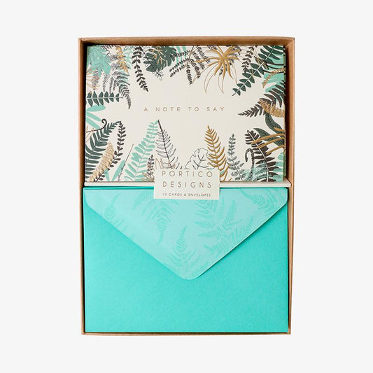 Helechos - Juego de tarjetas en blanco