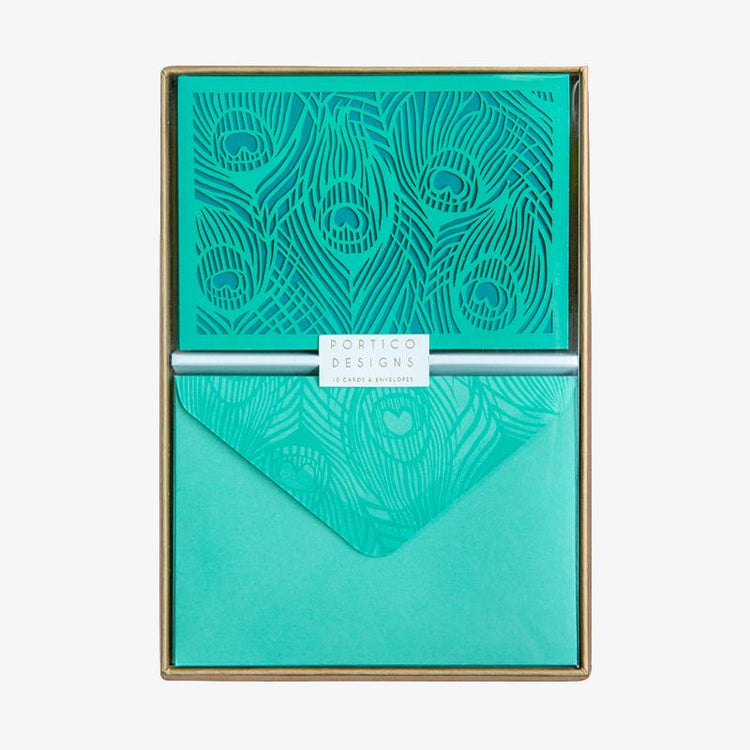 Peacock - Blank Card Set