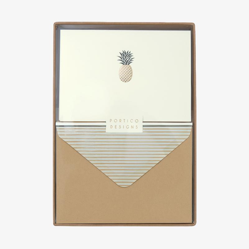 Piña - Juego de tarjetas en blanco