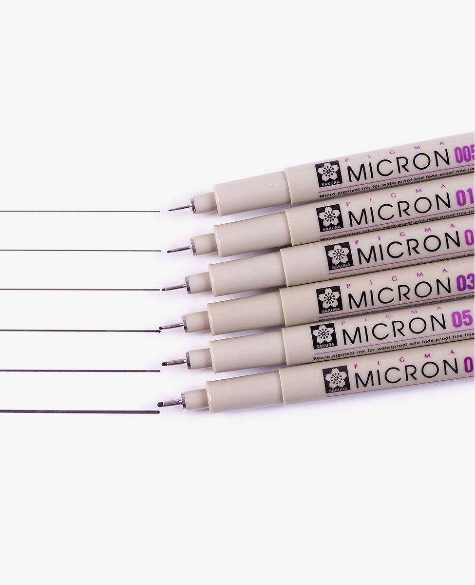 Pigma® Micron® Negro 6-pack