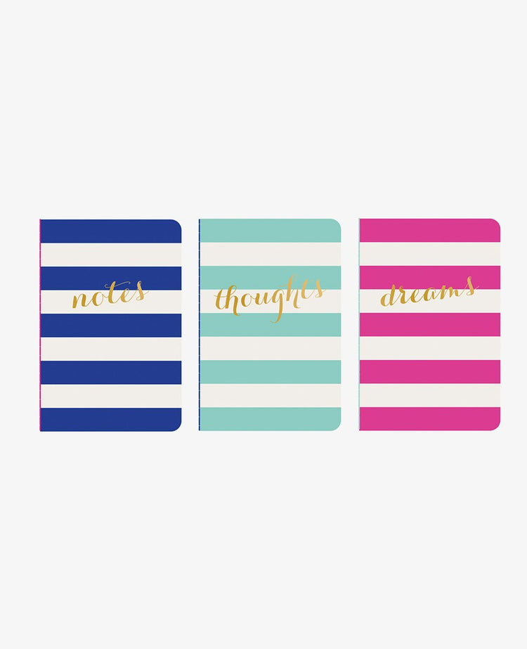 Wide Stripe Pocket Jotters