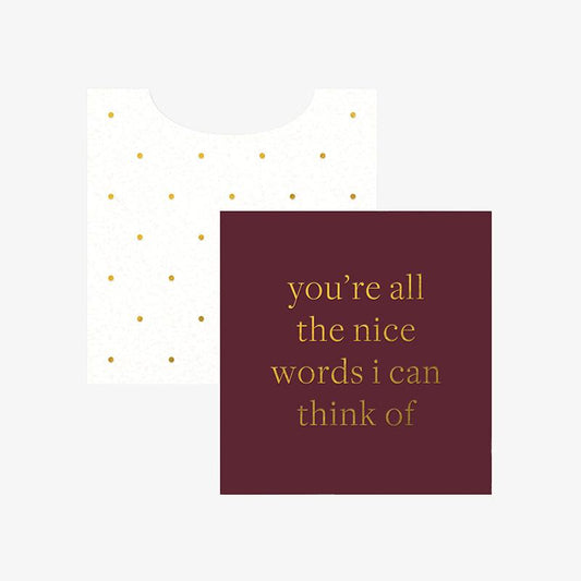 Nice Words Mini Enclosure Card